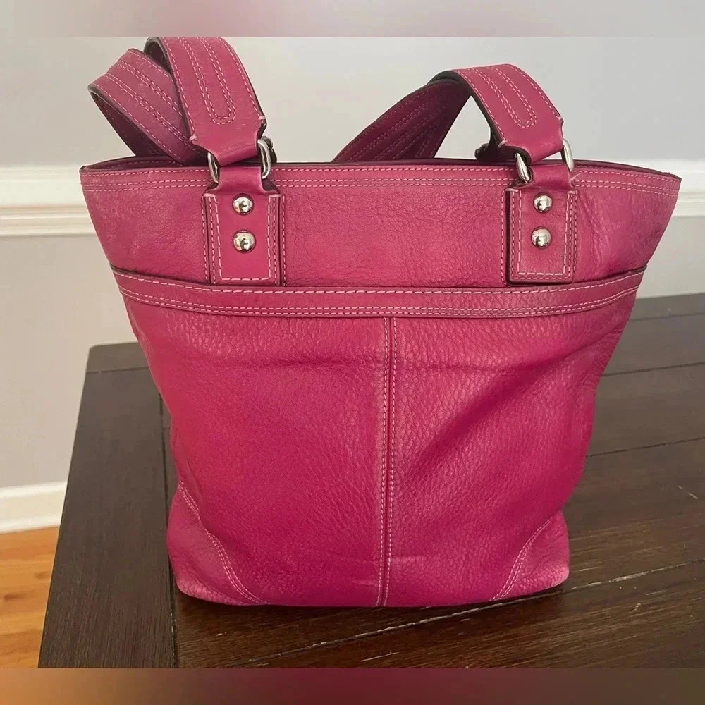 Coach turn lock tote bag